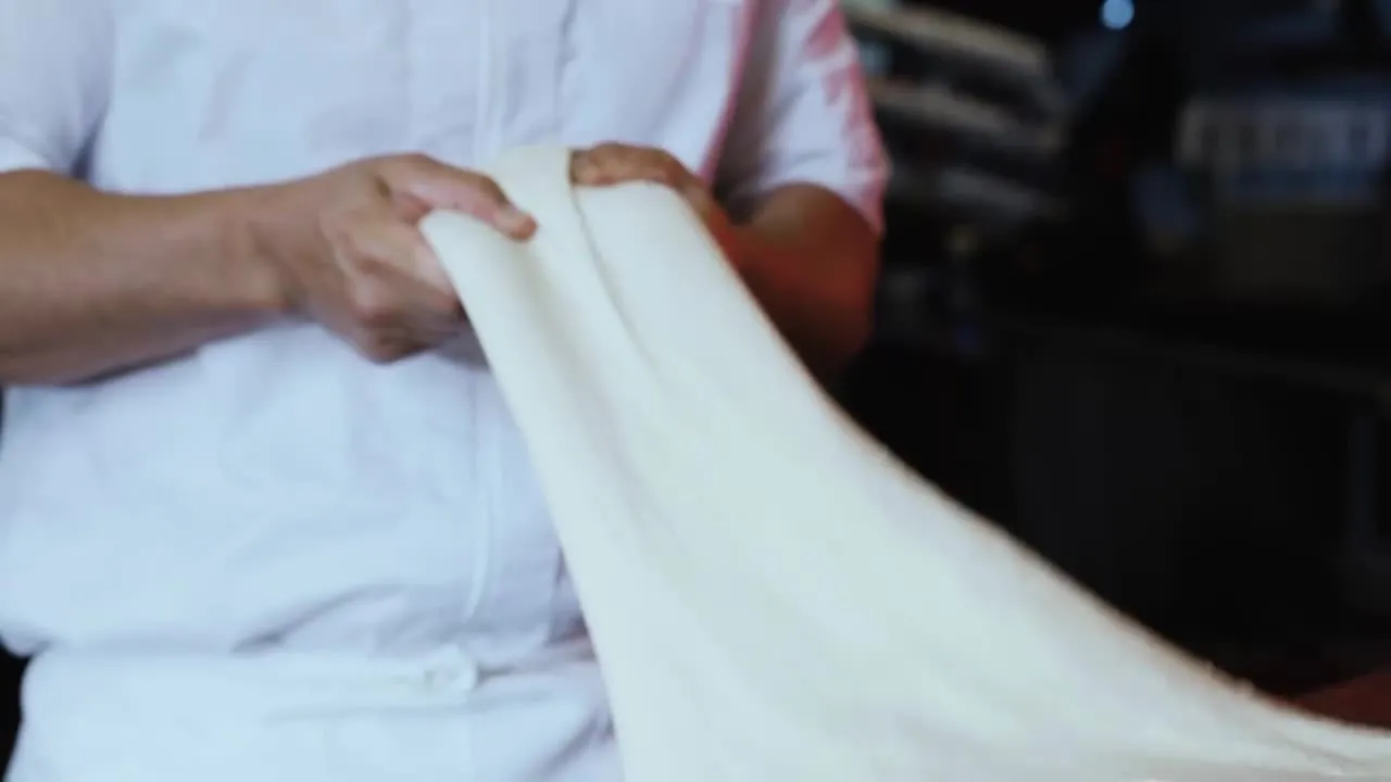 Wood-fired pizza being made in Benji’s kitchen
